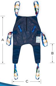 Picture of SOLARI General Purpose Lifting Sling w/Head Support - MESH -  MEDIUM