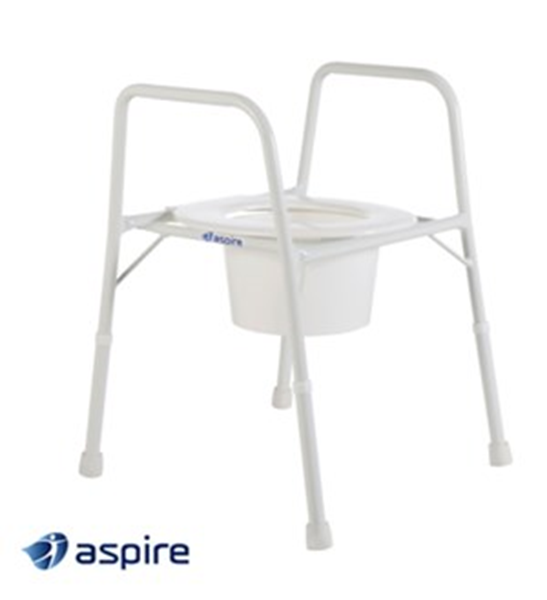 DHS Equipment Program Over Toilet Frame With Splash Guard adjustable