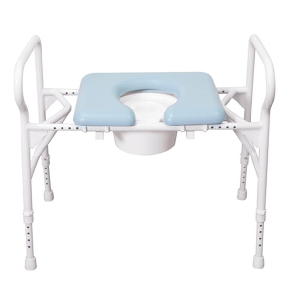 Picture of Over Toilet Frame bariatric With Splash Guard height adjustable