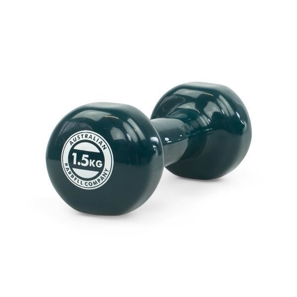 Picture of Dumbbell, 1.5kg, Vinyl Coated, Green