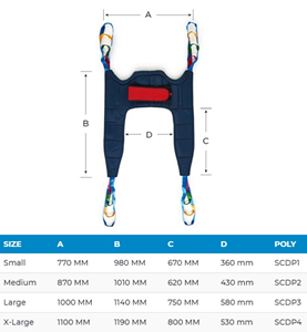 Picture of SOLARI Deluxe Commode Sling (Med) - Poly