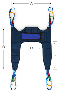 Picture of SOLARI Deluxe Commode Sling (Sml) - Poly